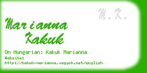 marianna kakuk business card